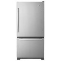 GE - 24.8 Cu. Ft. Bottom-Freezer Refrigerator - Fingerprint resistant stainless steel