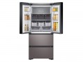 Samsung - 17.3 Cu. Ft. Kimchi & Specialty 4-Door French Door Refrigerator with WiFi and Super Precise Cooling - Platinum Bronze