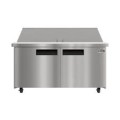 Koolmore - 60 in. Commercial 2-Door Refrigerated Mega Salad and Sandwich Prep Table, 24 Pan Capacity and 18.4 Cu. Ft. of Storage - Stainless Steel