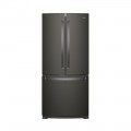Whirlpool - 19.7 Cu. Ft. French Door Refrigerator Black stainless steel