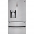 LG - 27.8 Cu. Ft. 4-Door French Door Refrigerator - Stainless steel