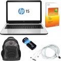 HP - Bundle 15-d051nr AMD Quad-Core, 15.6
