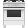 Fisher & Paykel - 3.5 Cu. Ft. Freestanding Gas Range - White