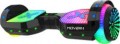 Hover-1 - Astro LED Light Up Electric Self-Balancing Scooter w/6 mi Max Operating Range & 7 mph Max Speed - Gunmetal