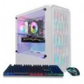 STGAubron - Gaming PC Computer Desktop, AMD Ryzen 5 2600 up to 3.9Ghz, GeForce RTX 3050 6G, 16GB DDR4 RAM, 1TB SSD, WIN11H - White