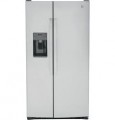 GE - 25.3 Cu. Ft. Side-by-Side Refrigerator with External Ice & Water Dispenser - Fingerprint resistant stainless steel