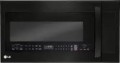 LG - 2.0 Cu. Ft. Over-the-Range Microwave with Sensor Cooking - Matte Black Stainless Steel