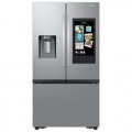 Samsung - 25 cu. ft. French Door Counter Depth Smart Refrigerator with Four Types of Ice - Stainless Steel