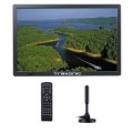 Trexonic - Portable Rechargeable 15.4 Inch LED TV with HDMI, SD/MMC, USB, AV In/Out and Built-in Digital Tuner - Black