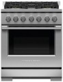 Fisher & Paykel - Professional 30 inch 5 Burner Gas Range - Stainless Steel