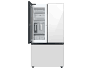 Samsung - BESPOKE 30 cu. ft. 3-Door French Door Smart Refrigerator with Beverage Center - White Glass-6493529