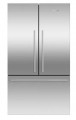 Fisher & Paykel - ActiveSmart 20.1 Cu. Ft French Door Counter Depth Refrigerator Ezkleen Stainless Steel