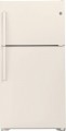 GE - 21.9 Cu. Ft. Top-Freezer Refrigerator - Bisque
