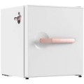 Frigidaire - EFR197RGWHIT 1.6 Cu. Ft. White Retro Compact Refrigerator with Side Bottle Opener - White/Rose Gold