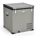 Costway - 68 Quart Car Refrigerator 12V Portable Car Freezer Fridge w/DC & AC Adapter - Gray