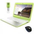 HP - Chromebook Bundle 14 inch HD Sleek Chromebook PC with Mouse and 8GB Jumpdrive Bundle (1312937527)