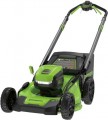 Greenworks - 80 Volt 21-Inch Self Propelled Lawn Mower 13-Inch String Trimmer and 730 CFM Blower (1 x 4.0Ah Battery and 1 x Charger ) - Green