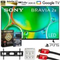 Sony - BRAVIA 2 II 75 inch 4K HDR Smart LED Google TV (2025) + Extended Warranty Protection Bundle