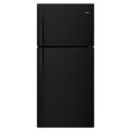 Whirlpool - 19.3 Cu. Ft. Top-Freezer Refrigerator - Black