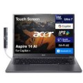 Acer - Aspire 14 AI Laptop 14.0 WUXGA (Intel Ultra 7-258V, 32GB LPDDR5X, 2TB PCIe SSD, Win 11 Pro) w/USB Hub - Steel Gray