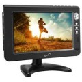 Supersonic - Portable 9-inch LCD TV with Built-in Digital Tuner Rechargeable Battery ACDC Operation for Car Travel