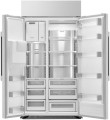 Dacor - 24.0 Cu. Ft. Side-by-Side Built-In Refrigerator with Precise Cooling and External Water & Ice Dispenser - Stainless steel